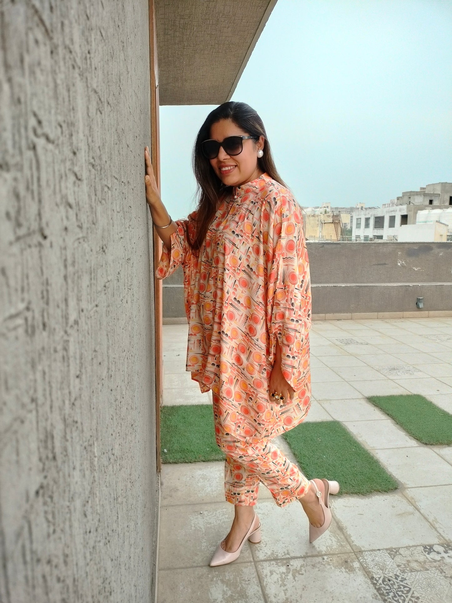 Abstract Kaftan Co-ord Set