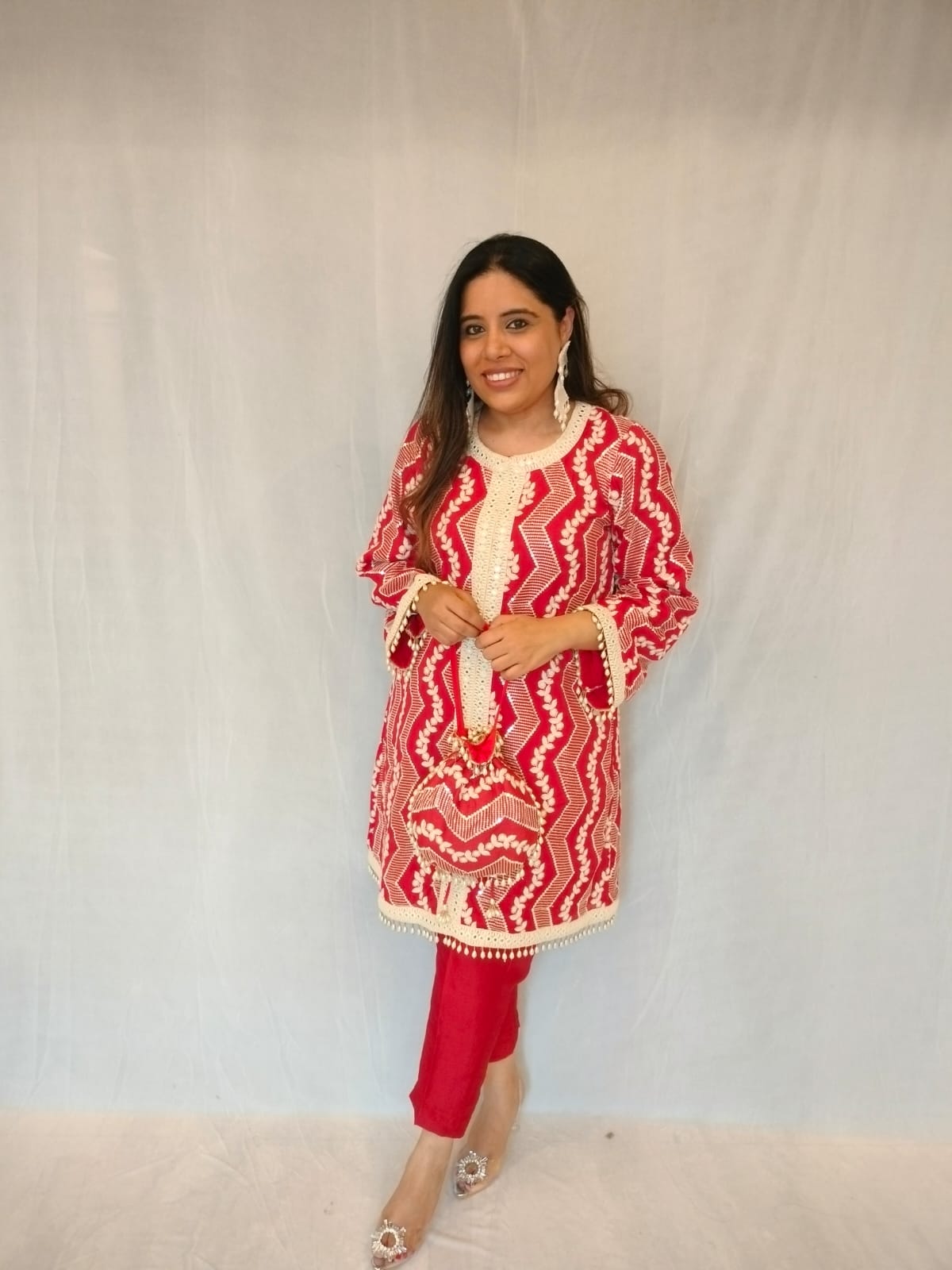 Noori Suit Set - Red