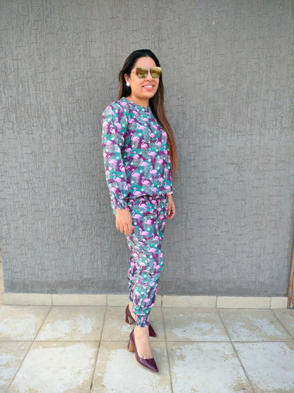 Flamingo Forest Jogger Set