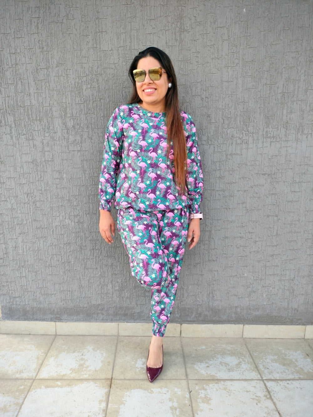 Flamingo Forest Jogger Set