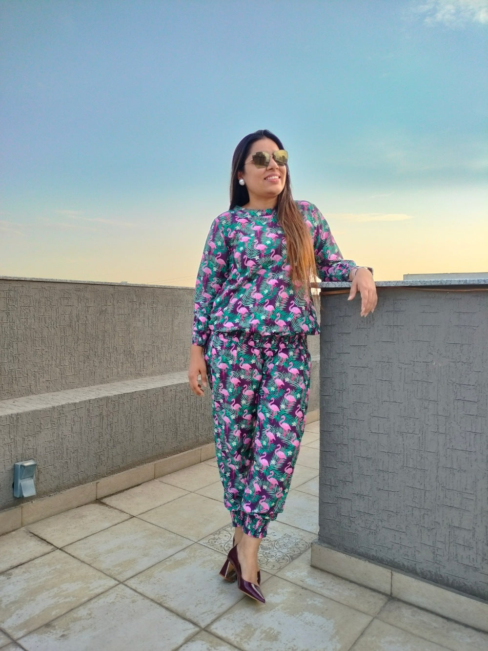 Flamingo Forest Jogger Set