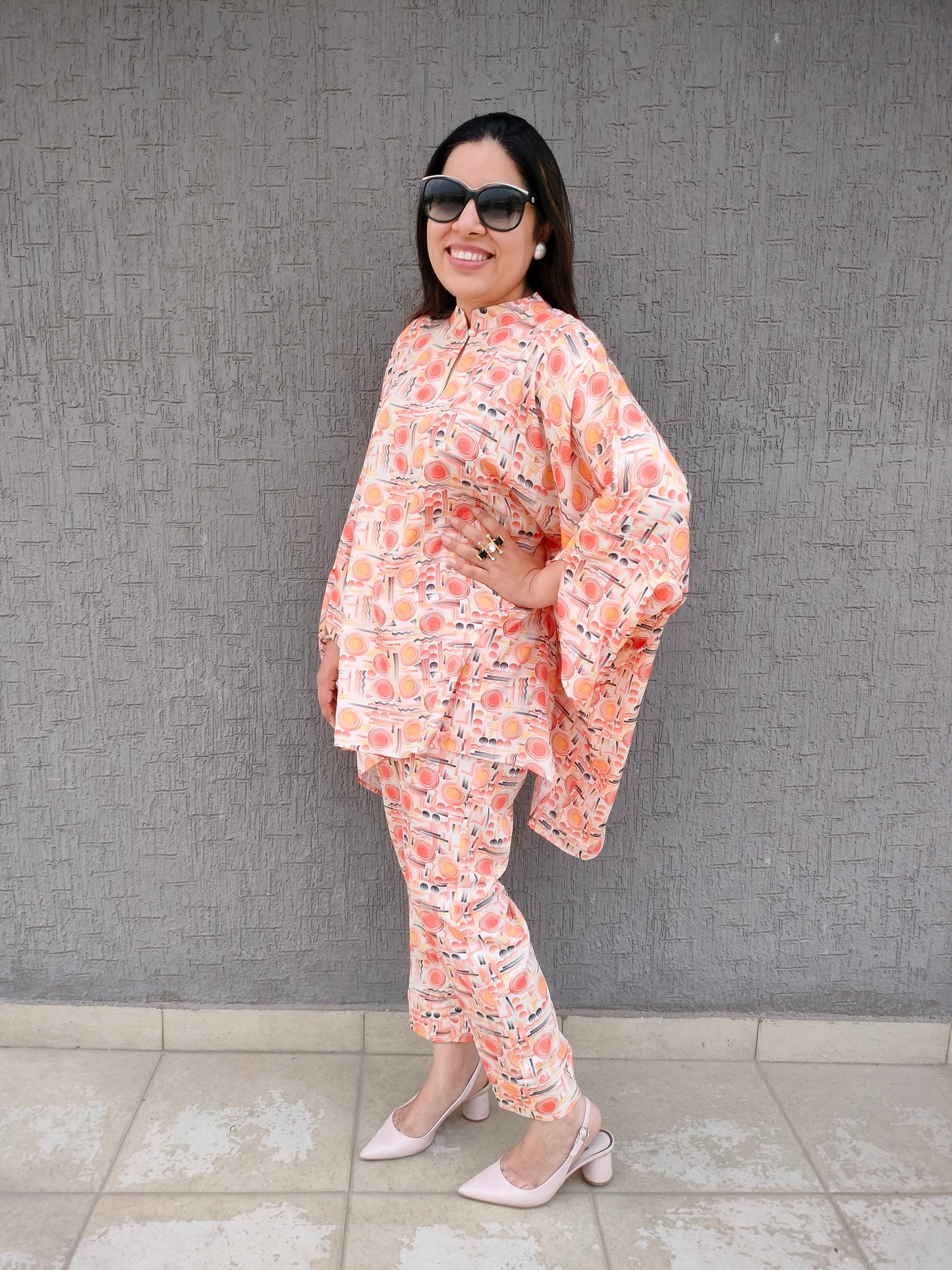Abstract Kaftan Co-ord Set