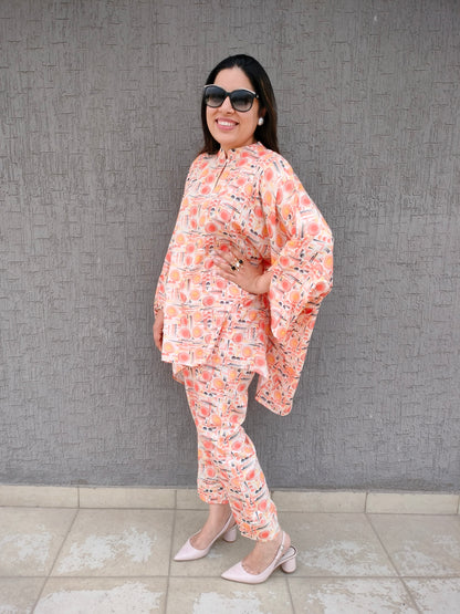 Abstract Kaftan Co-ord Set