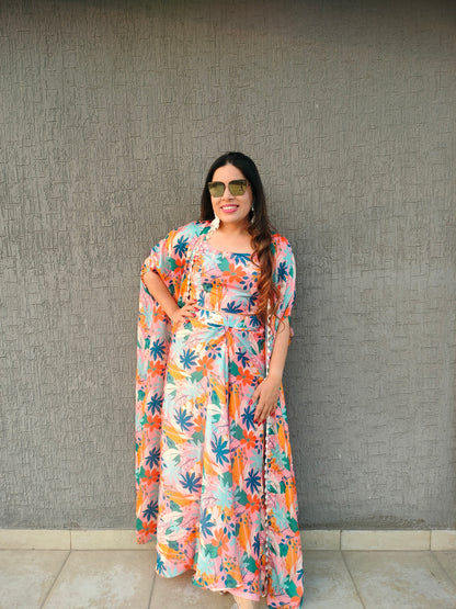 Pink Garden Drape Set