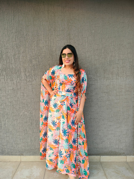 Pink Garden Drape Set