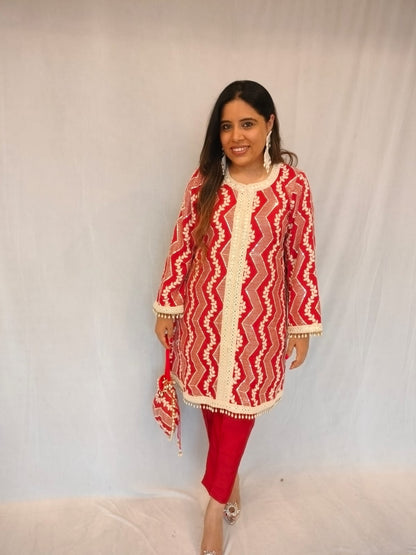 Noori Suit Set - Red