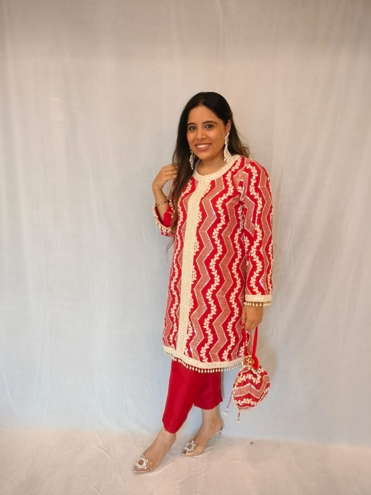 Noori Suit Set - Red
